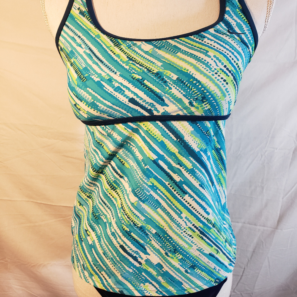 Nike Blue Swimsuit Top 10, Blue Bottoms M